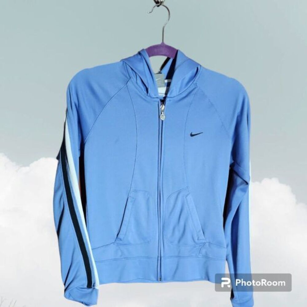 Nike Zip Up Jacket Size S Blue Women's (R69)